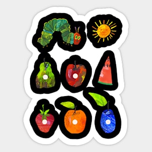 Hungry Caterpillar Fruit Always Hungry Caterpillar Saturday Sticker